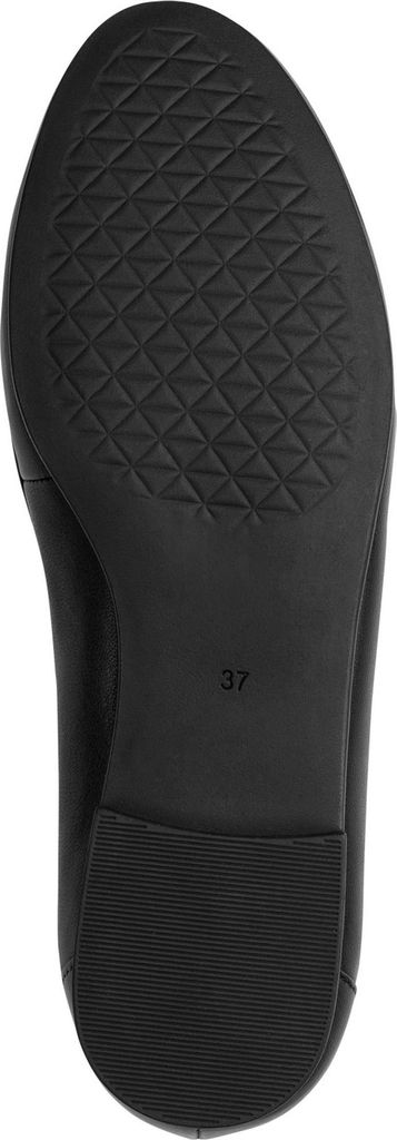 MARCO TOZZI Damen Slipper aus Leder klassischer Penny Loafer 2-24218-42, Größe:38 EU, Farbe:Schwarz