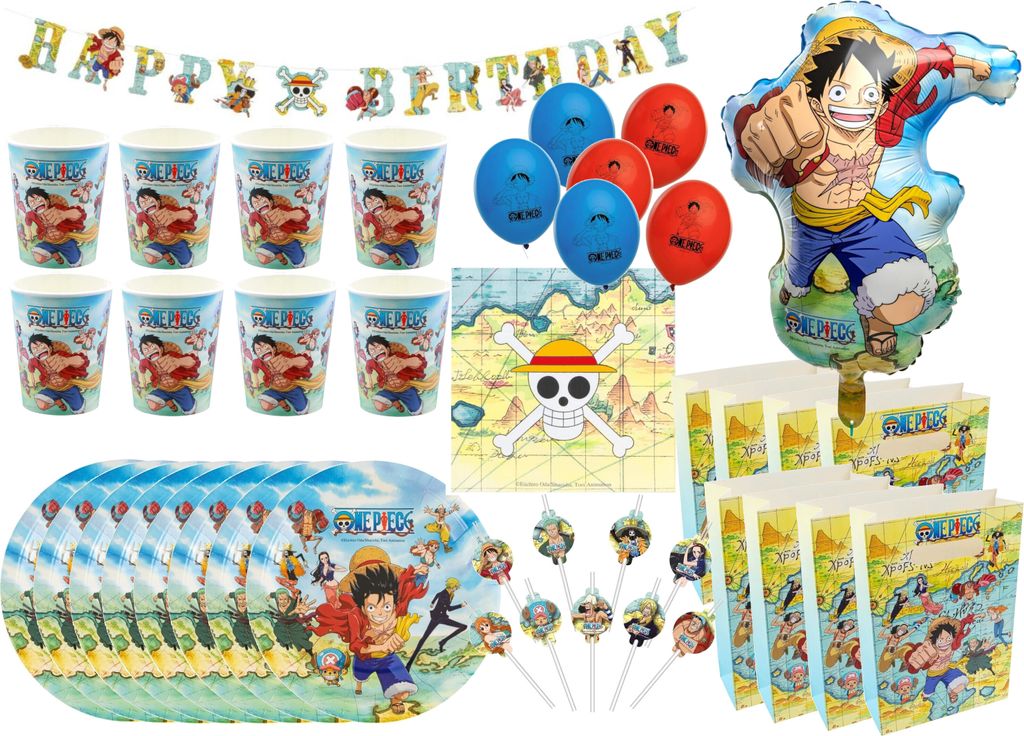 One Piece - Detská narodeninová súprava (61 kusov) Taniere Obrázok produktu 