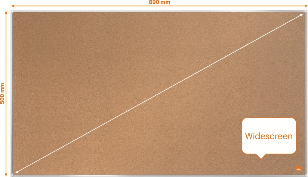 Nobo Impression Pro 1915415 Tableau Liège 50x89 avec Cadre Aluminium - 4