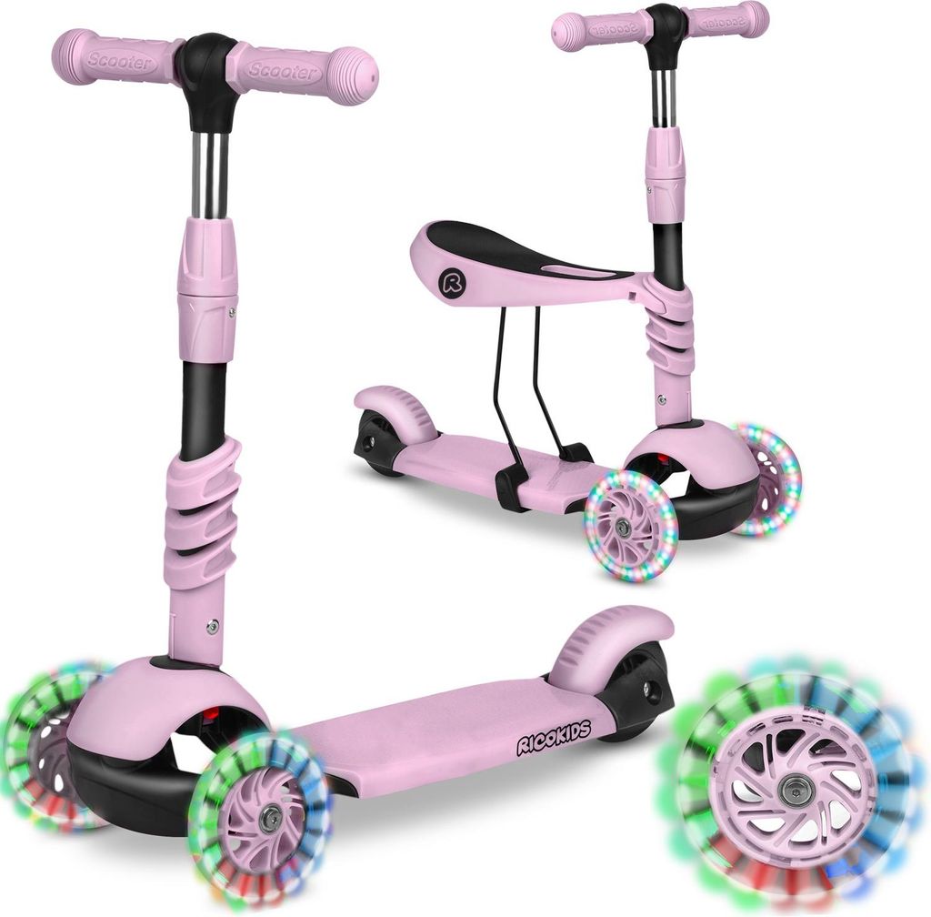 Kolobežka Ricokids Cubi - ružová Obrázok produktu 