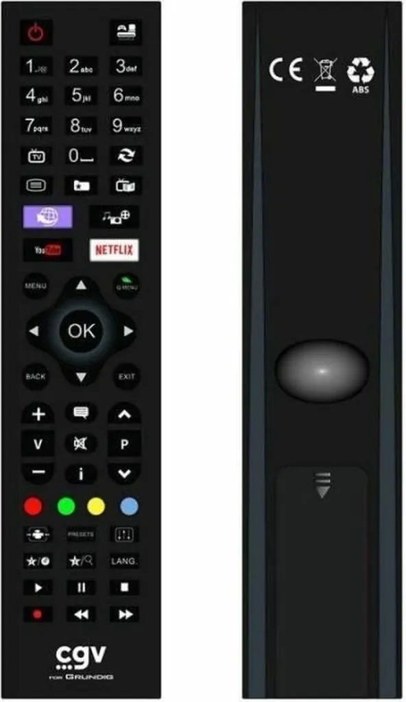 Télécommande de Remplacement CGV FIDELIO pour Téléviseur et TNT HD