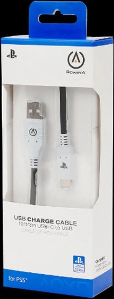Câble USB A vers USB C PowerA 3m Noir Robuste avec Connecteur Renforcé