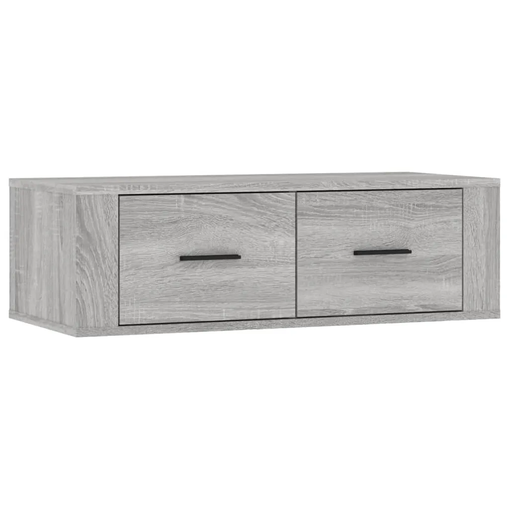 Mobile TV Economico e Robusto 80x36x25cm | SYFAX™ Grigio Sonoma Legno