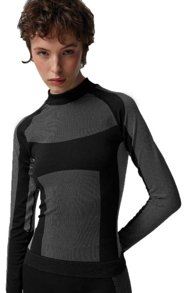 Outhorn - Base Layer Oberteil für Damen, Thermisches Material PP10142 (S-M) (Schwarz)