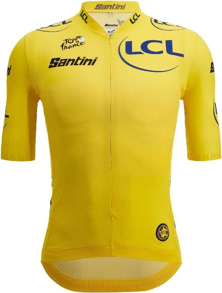 Santini Tour De France Official Yellow 2025 Kurzarm-radtrikot S Mann S