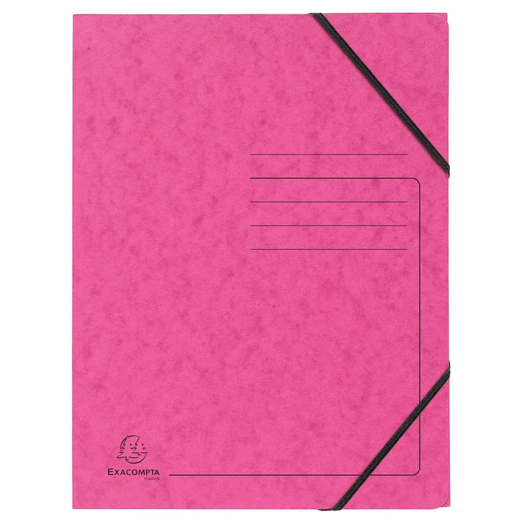 Pinces d'Angle Triangulaires en Acier Rose 52mm - Capacité 50 Feuilles