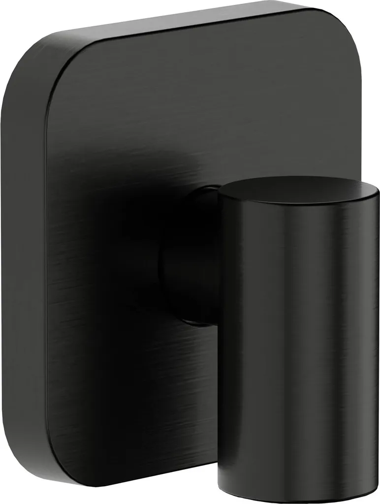 Hansgrohe FixFit Fine Q 28884340: Raccordo Muro Nero Cromo Spazzolato