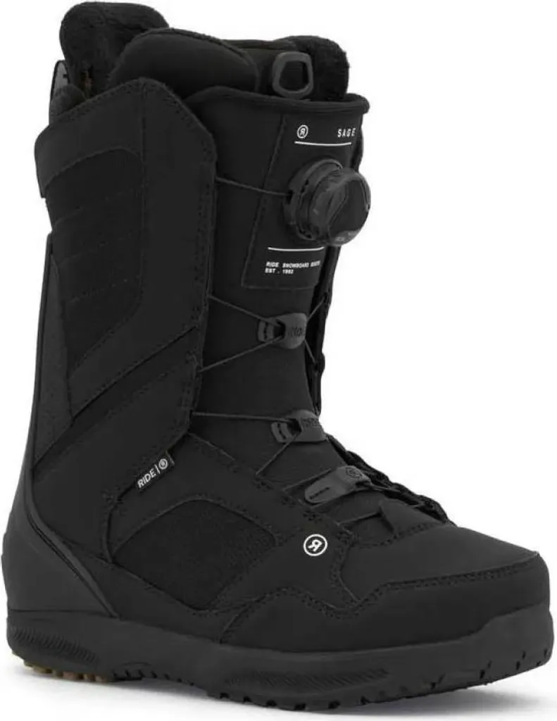 Ride Sage Snowboard-boots Femme 25.0 Noires - Confort, Pas de Point Chaud