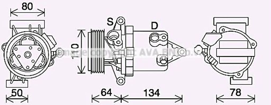 PRASCO DNAK437 - OE 926001HC2D Klimakompressor für Juke (F15)