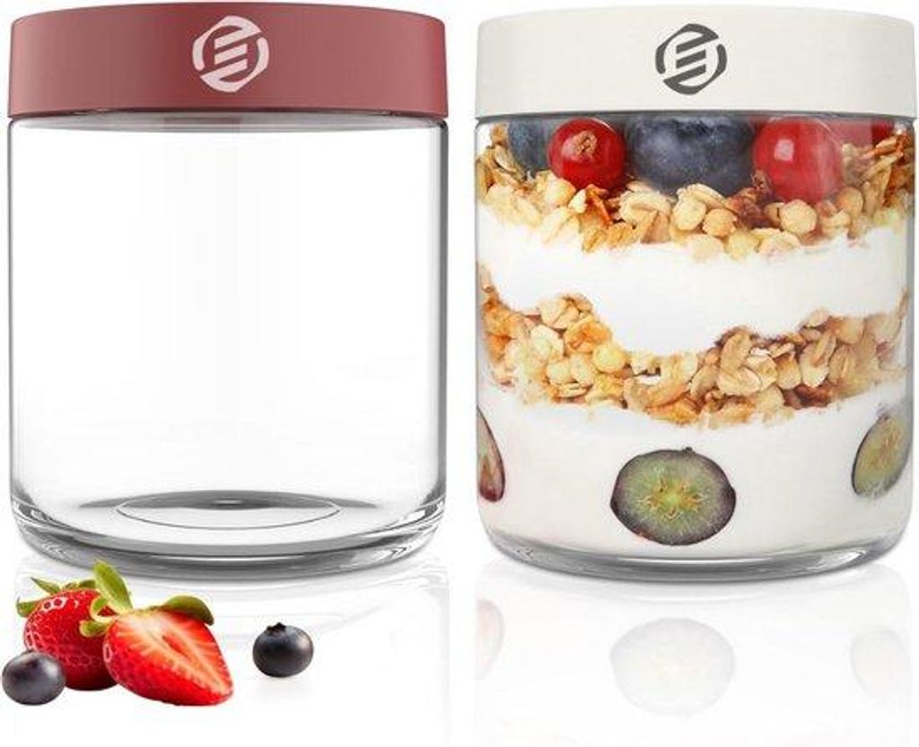 Nachtliche Oat-Potjes-Set - Muesli-Behälter - Glas-Set - Haferflocken - Set - Muss-Haben für dein Frühstück