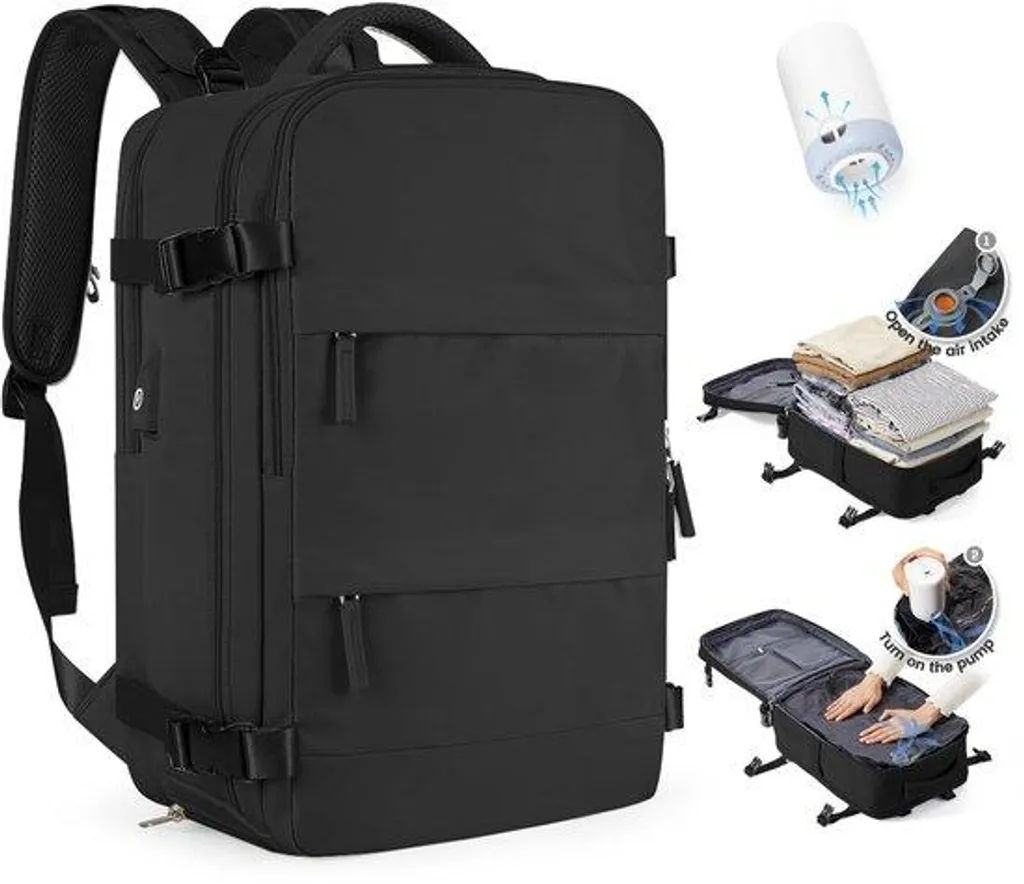 Bagage à main sous vide imperméable et extensible pour femme globeuse