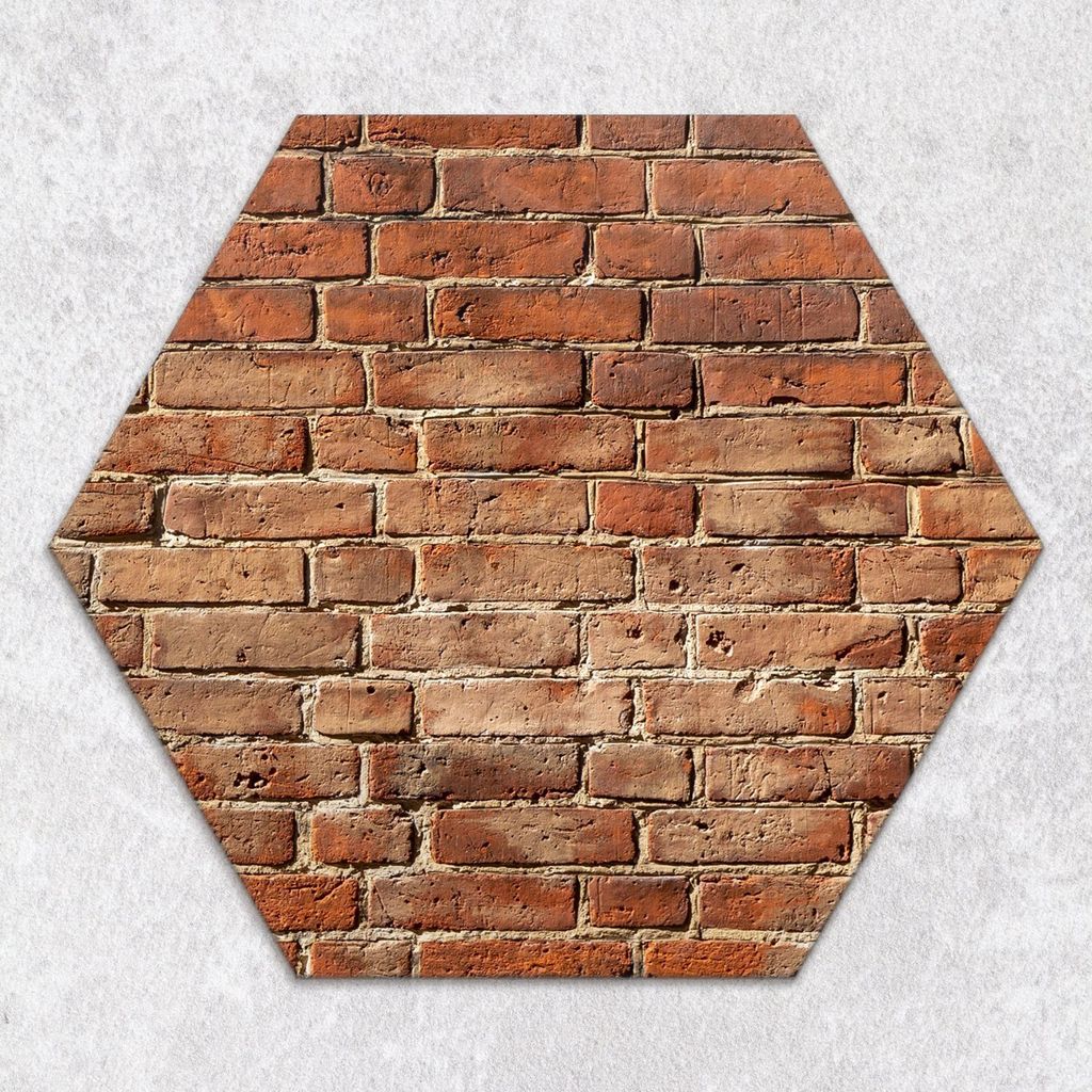 Glas-Herdabdeckplatten Glaskeramikkochfeld-Abdeckung Spritzschutz Glas Hexagon Schneidebrett 40 cm Ziegelsteinbraun