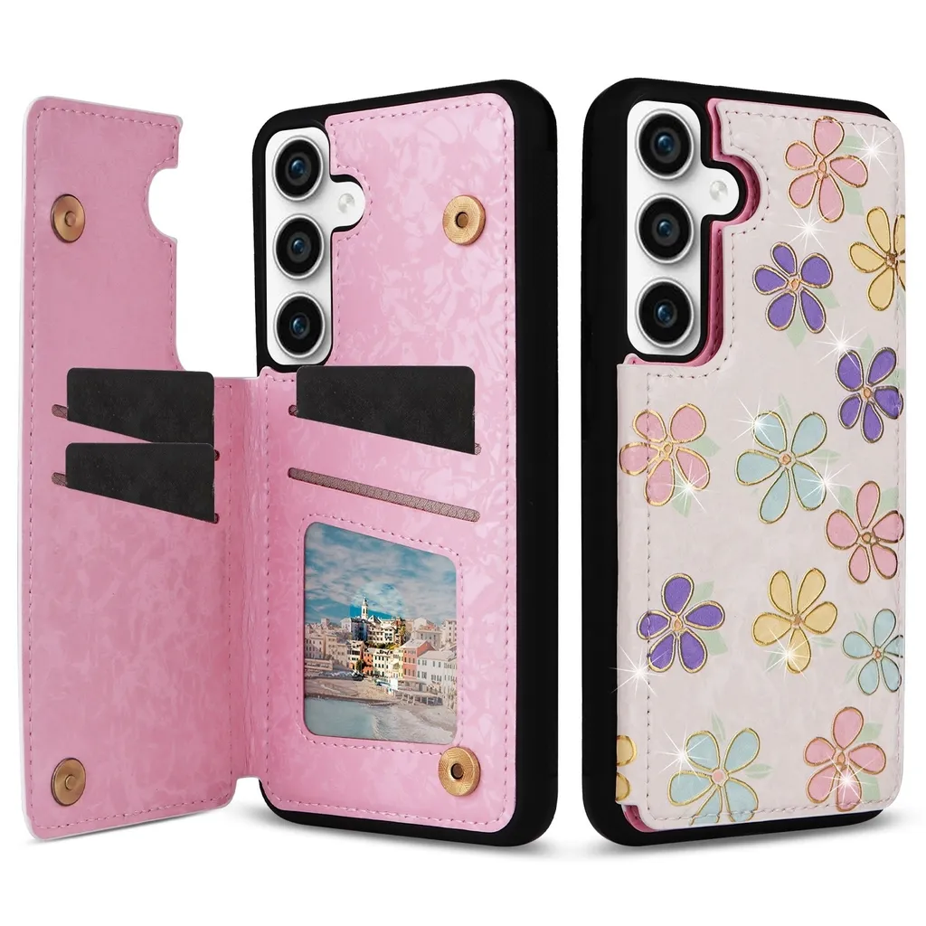 Samsung Galaxy S23 FE Cover RFID Protection - Anti-Theft Floral TPU