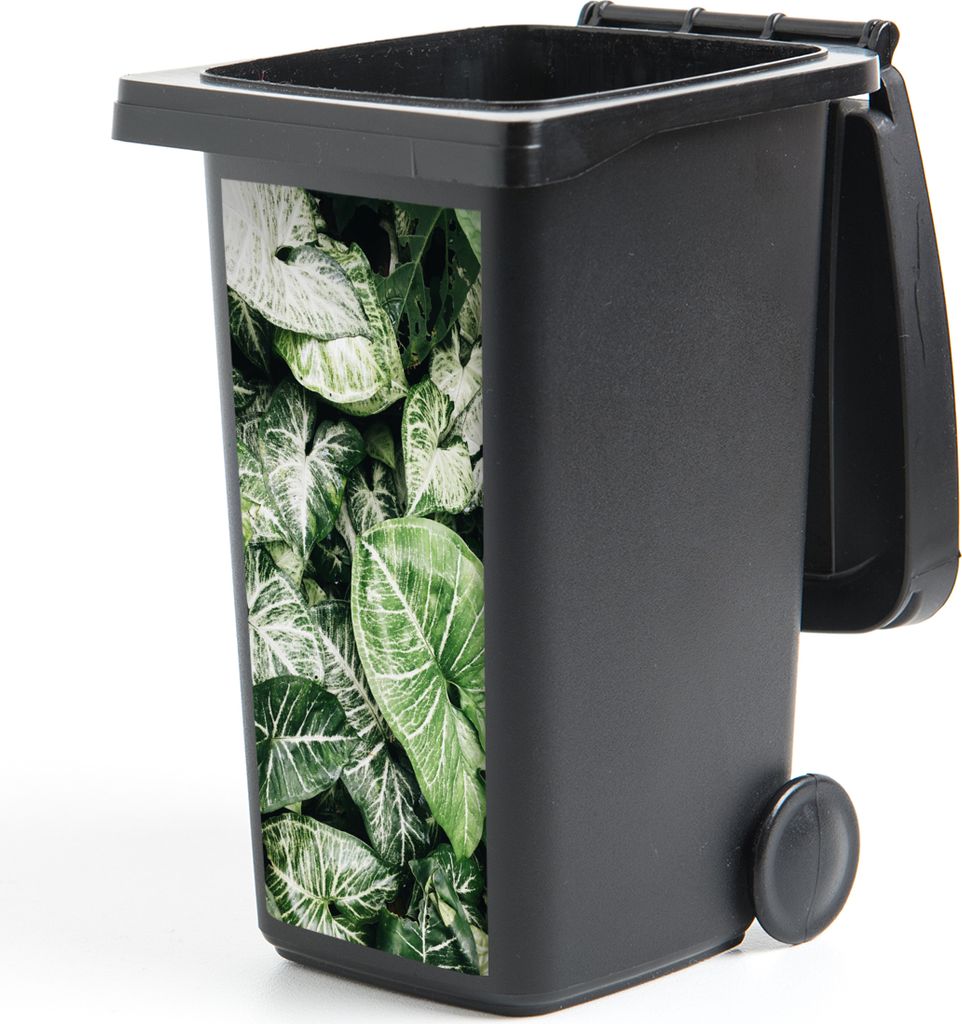 MuchoWow Mülltonnenaufkleber Blätter - Natur - Pflanze 44x98 cm - Containeraufkleber - Aufkleber - Mülltonnen-Aufkleber