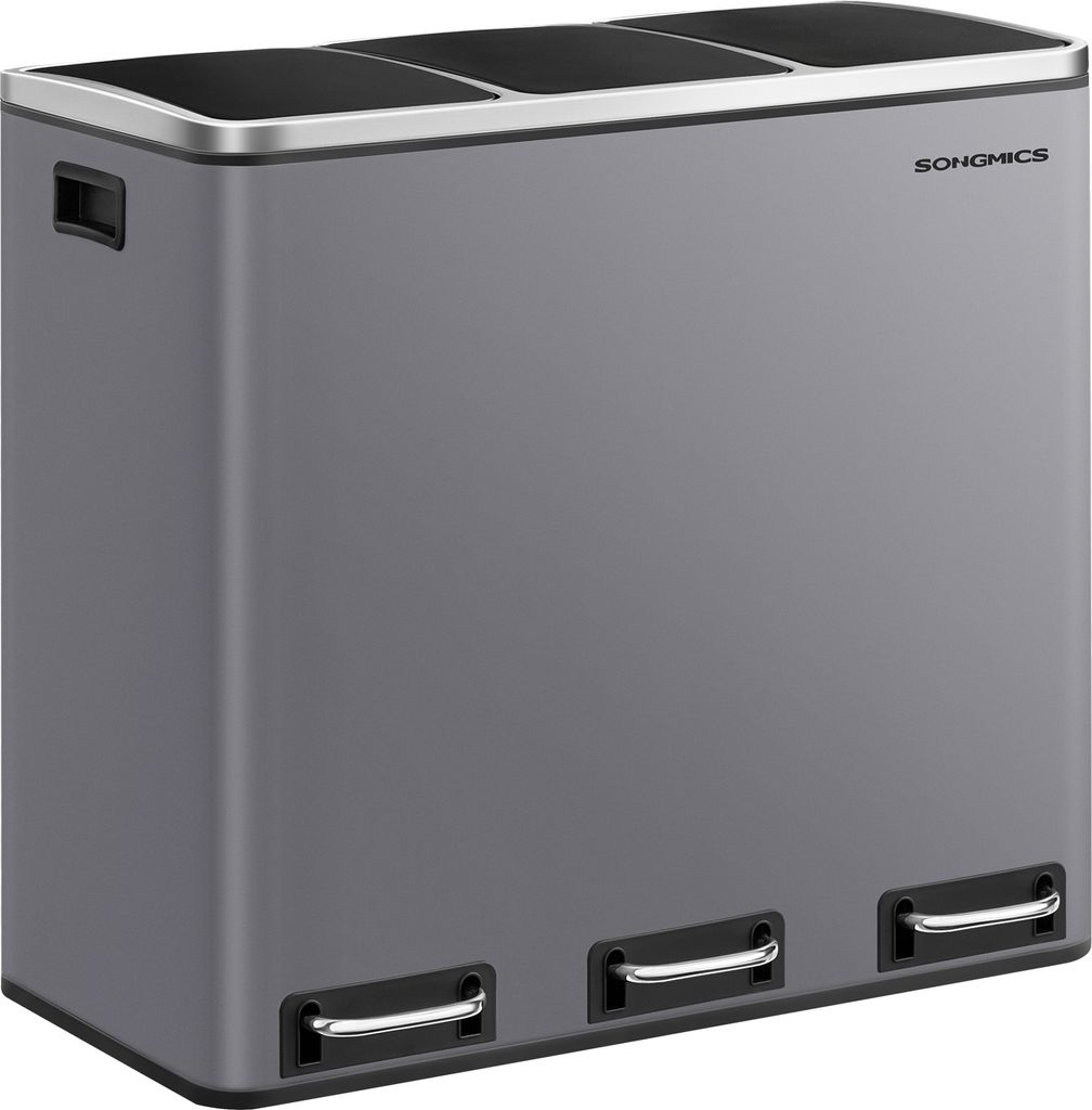 Mülleimer Küche, 3 x 18 L, Mülltrennsystem 3 Fächer, Produktbild 