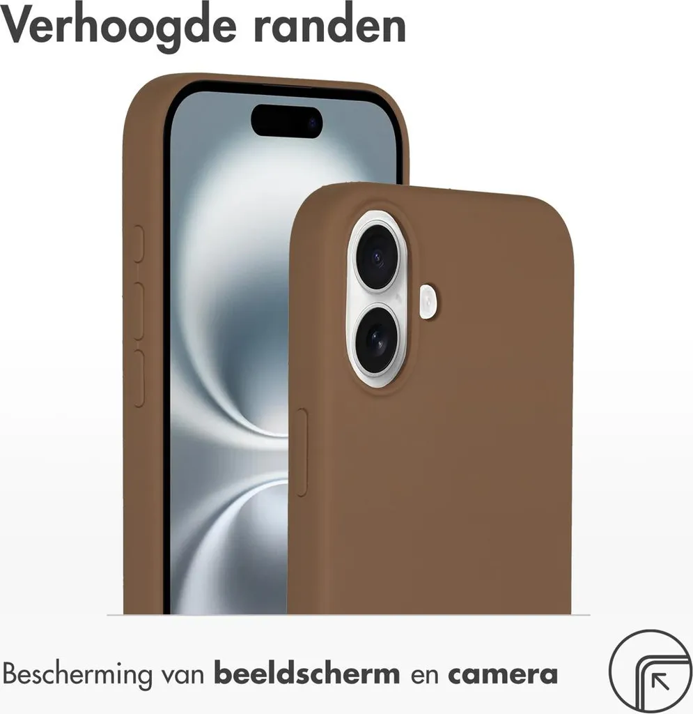 Recensione Cover Accezz Silicone MagSafe iPhone 16 Plus Marrone - 5