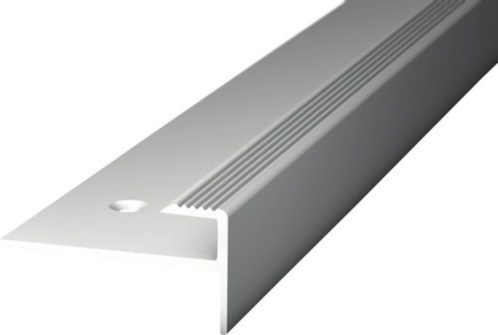 Prinz Treppenkante mit Einschub Alu silber gelocht 30 x 15 Produktbild 
