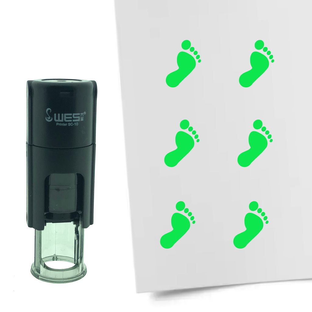 Tampon encreur CombiCraft Pied 10 mm rond – Encre verte Image du produit 