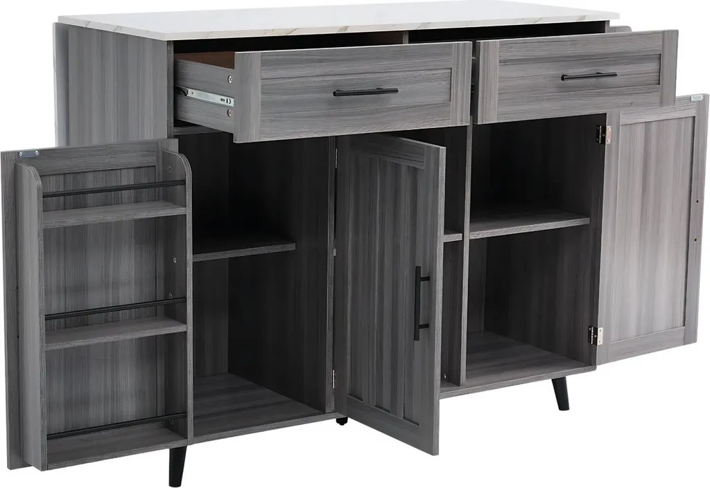 Desserte de cuisine extensible pour gagner de l'espace de travail