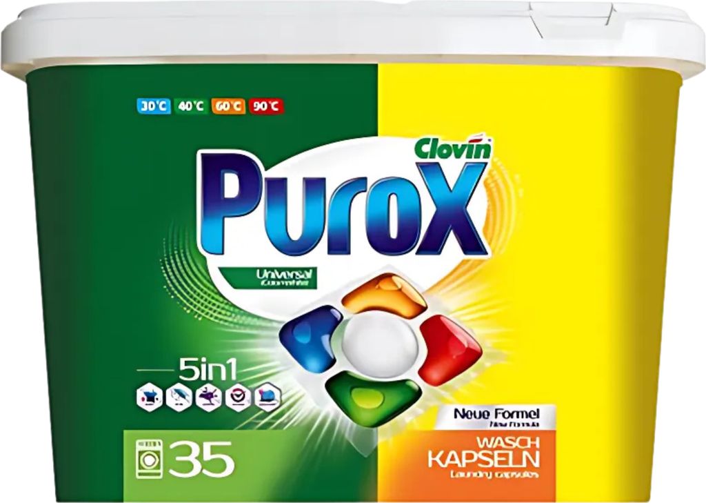 PUROX Uniwersalne Kapsułki Proszkowo-Żelowe do Prania Zdjęcie produktu 
