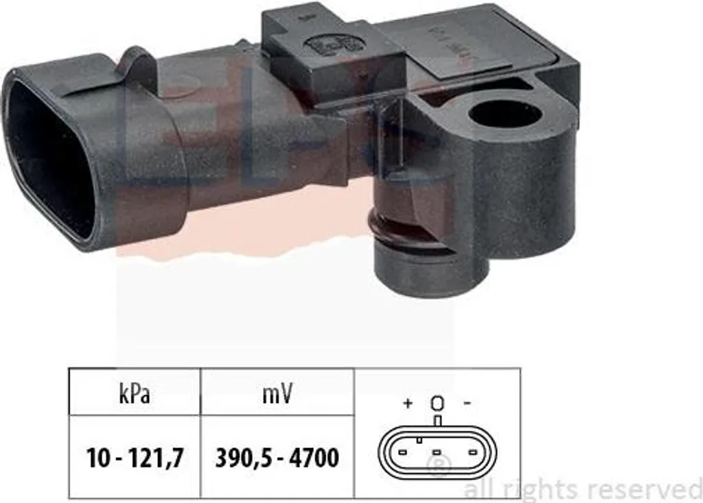Capteur de pression 55563375 haute fiabilité pour Cruze et Astra H (A04)