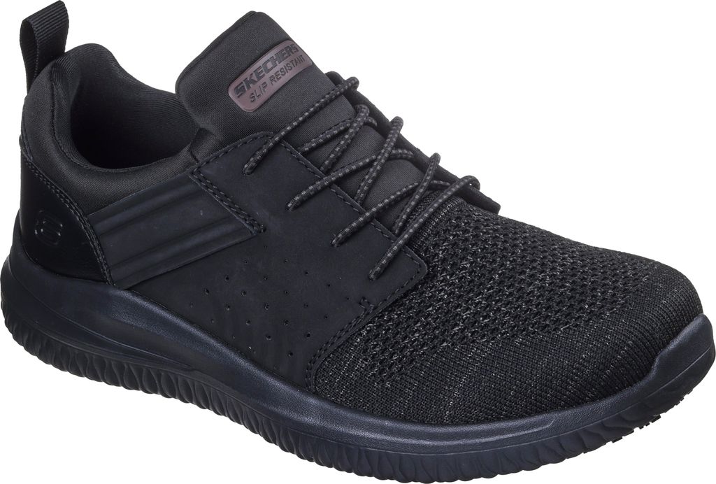 Skechers Herren DELSON 3.0 OTERON Sneaker Arbeitsschuh 200291EC BLK Schwarz, Schuhgröße:42 EU