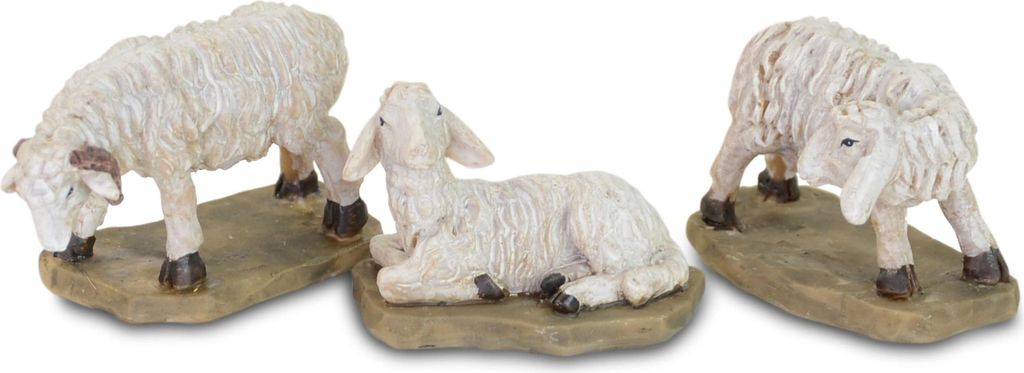 Riffelmacher Krippenzubehör Schafe stehend und liegend Produktbild 