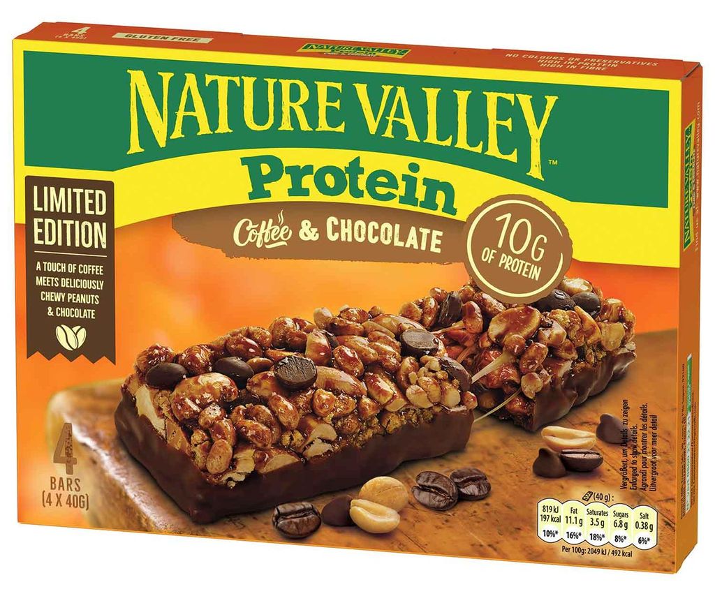 Nature Valley Protein Riegel Kaffee & Schokolade, 160 g – Produktbild 