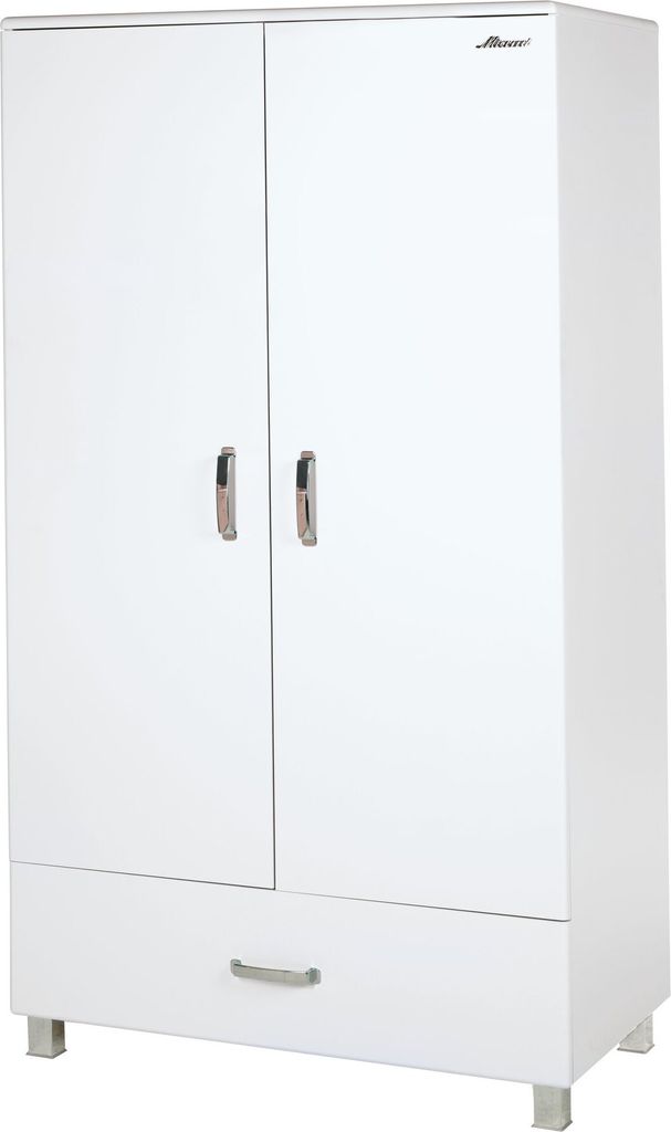 Miami - Kleiderschrank, 2türig und 1 Schublade, inkl Kleiderstange und 1 Boden, Soft-Close, Autometallic Lackierung, chromfarbene Griffe, Füsse u...