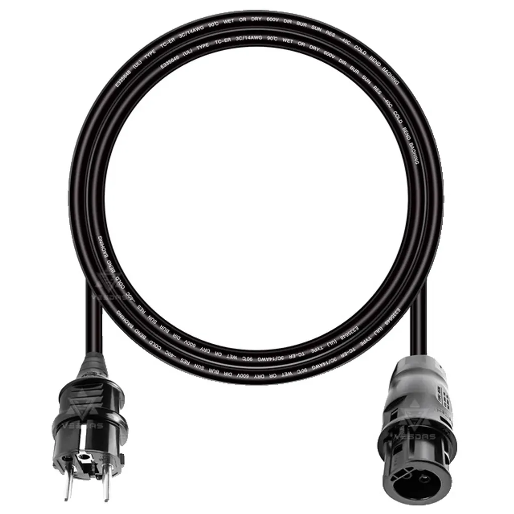 Câble Secteur EU 2M 14AWG UL TUV : Fini les Surchauffes d'Alimentation