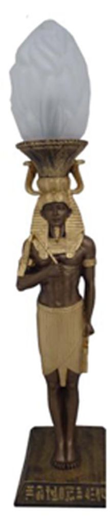 Ägyptische Figur Lampe Srehleuchte Lampen Statue Kleopatra 37 cm Statuen Figuren