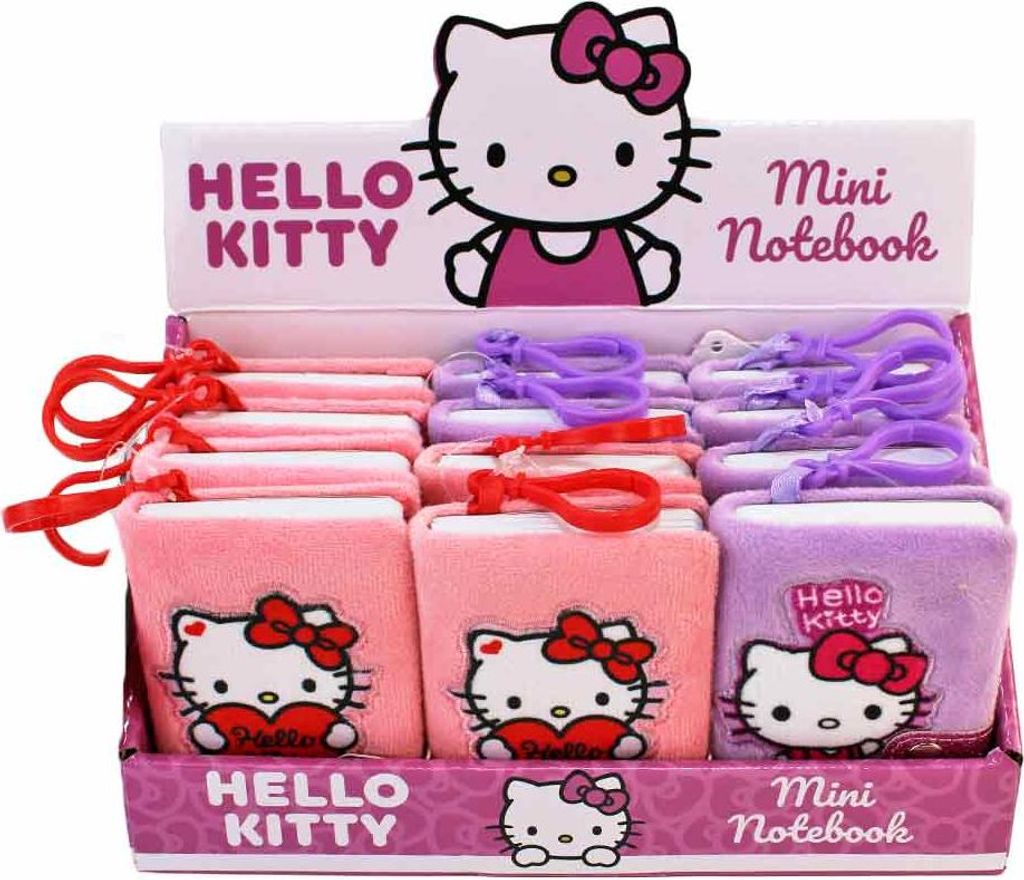Display mit 12x Mini Hello Kitty Notizbuch