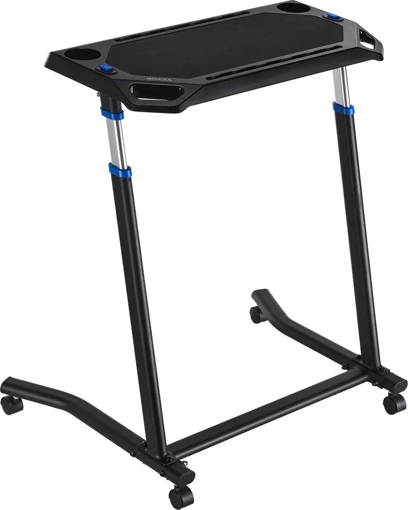 Bureau pour vélo d'appartement pliable avec roues verrouillables 60cm