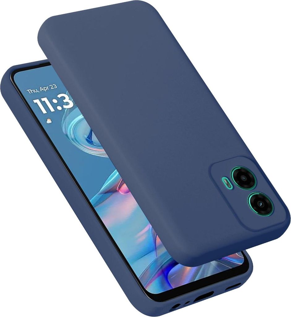Cadorabo Hülle für Motorola Moto G45 Hülle Silikon Handyhülle Case aus flüssigem Silikon, Kratzfeste und stoßfeste Schutzhülle für Motorola...