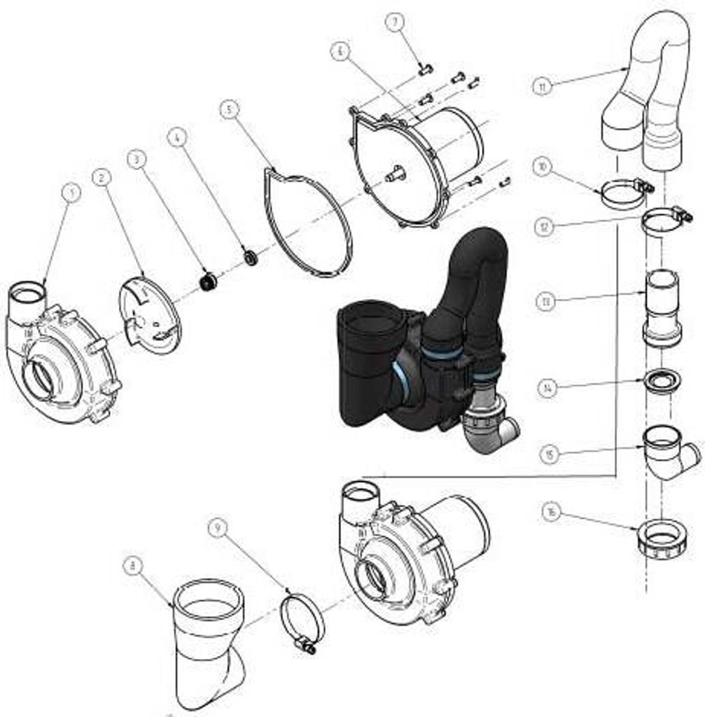 Allpa Elektromotor 24v Für Laguna Hydro Vakuum & Silent Premium Toilet