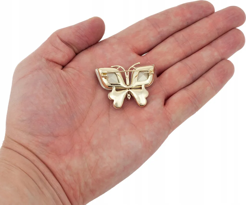 Spilla Farfalla Pinetti Oro 14kt - Accessorio Luxury per Eventi - 4