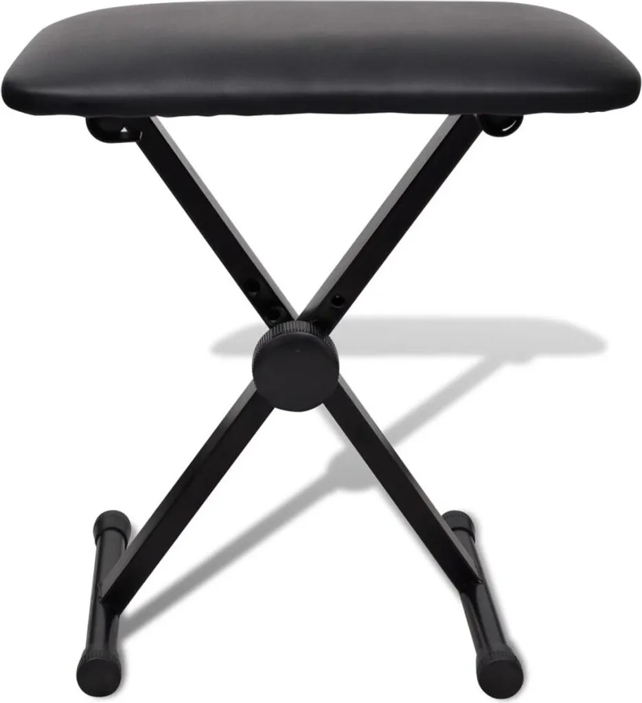 vidaXL Tabouret de piano réglable en hauteur et banc de piano pliable