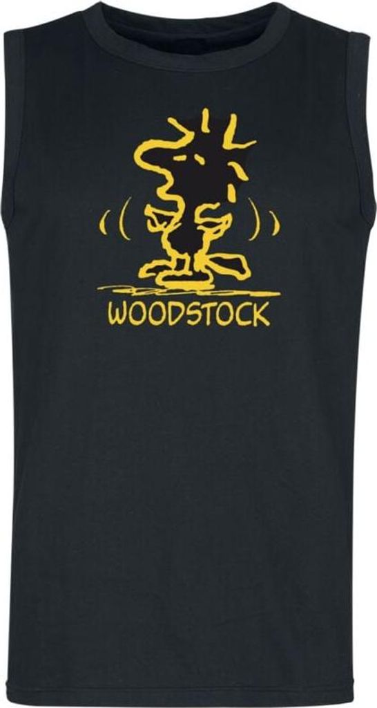 Peanuts Tank-Top Herren Woodstock schwarz S