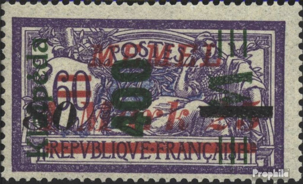Briefmarken Memelgebiet 1923 Mi 165 gestempelt Aushilfsausgabe