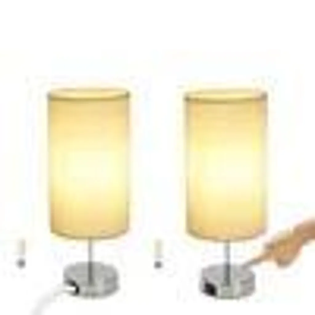 Luminaire de Chambre Tactile Lot de 2 avec Chargeur USB pour Bureau