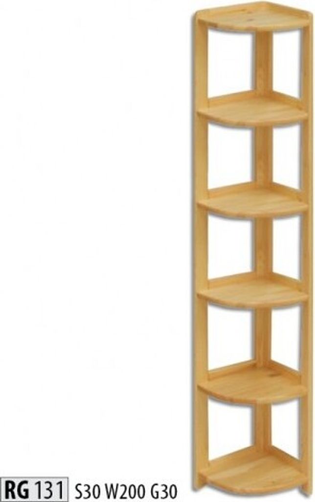 Eckregal Regal Schrank Wohn Zimmer Wand Schränke Büro Regale Echt Holz Massiv