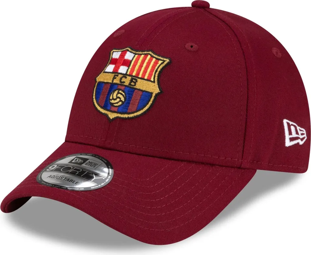 Casquette New Era 9Forty FC Barcelone - Modèle Strapback Grenat Officiel