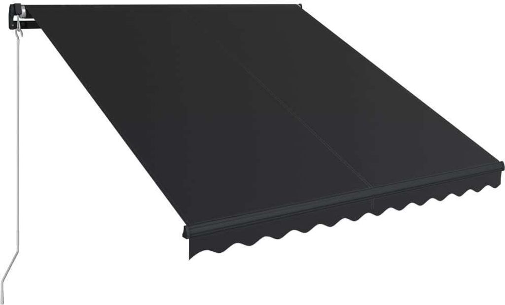 Einziehbare Markise Handbetrieben 300 x 250 cm Anthrazit