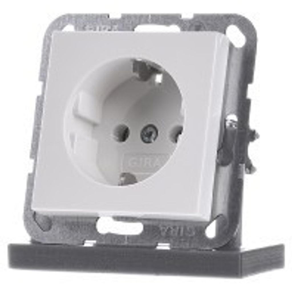 GIRA 018803, CEE 7/3, CEE 7/4, Bílá, 250 V, 16 A Obrázek produktu 