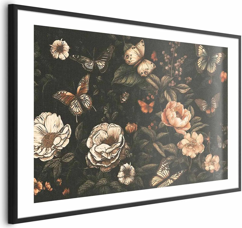 Posterpapier Poster - Rustic Garden 90x60 cm Blumen b-H-10019-ao-a