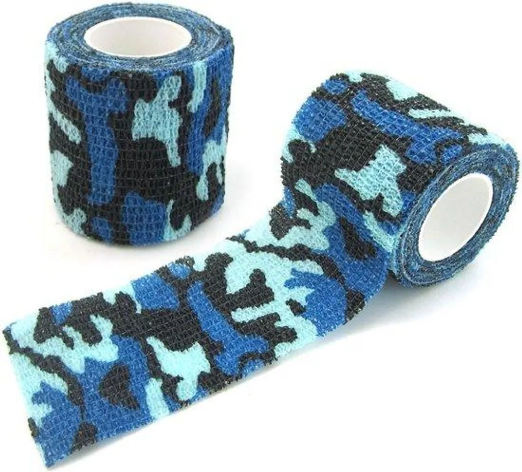 Ruban de camouflage pour chasse maritime 4,5m - Protection fusil bleu