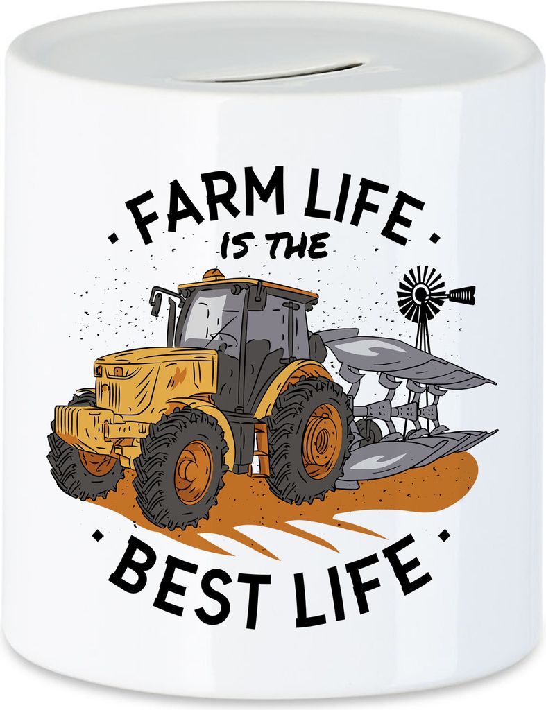 Farm Life Is The Best Life Spardose Für Bauernhof Fans Farm Bauern Landleben Landwirtschaft