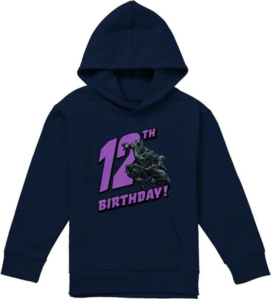 Black Panther - Kapuzenpullover für Kinder, 12er Geburstag TV24170 (152-158) (Marine)