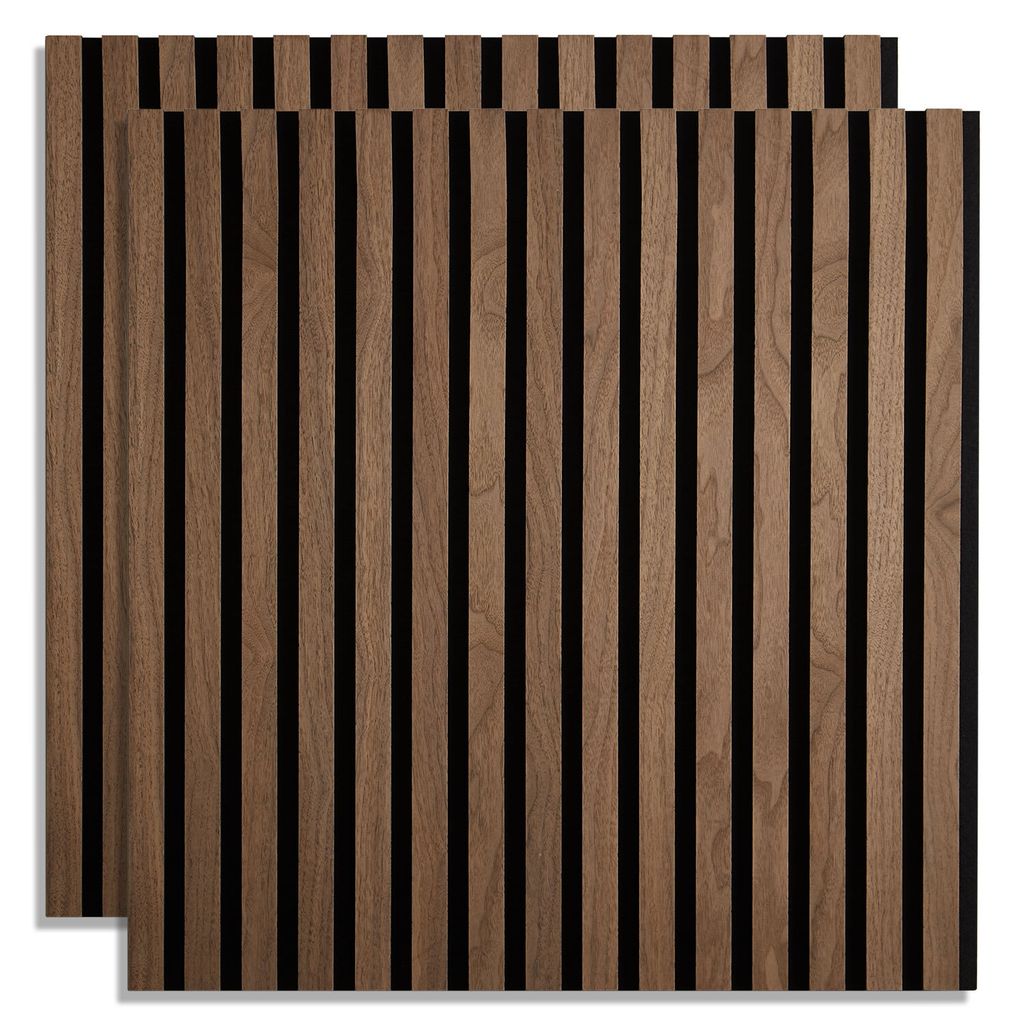 Homestyle4u Akustikpaneele 60x60 2er Set Holz Braun Produktbild 