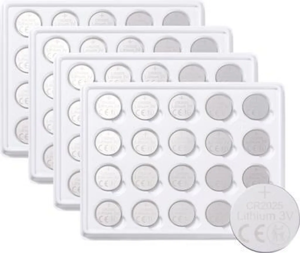 Batterie bouton CR2025 3V Voltcraft pour télécommande et montre x100